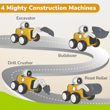 R For Rabbit Orapple Rover 4-Piece Mini Construction Vehicle Set Of 4 12M+
