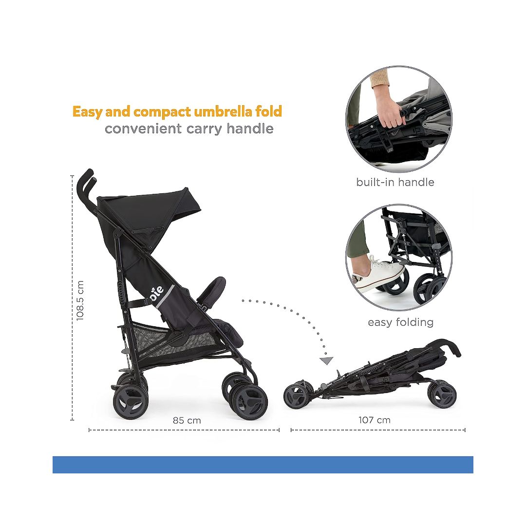 Joie Nitro™ LX Stroller – Two Tone Black