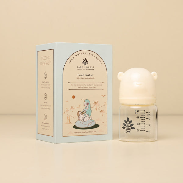 Baby Forest Glass Feeding Bottle Palan Poshan 4Oz 120Ml
