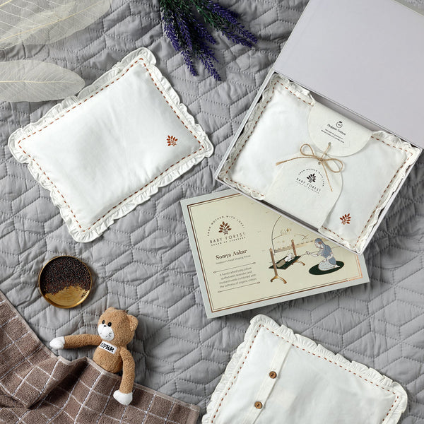 Baby Forest Somya Aakar Newborn, HeadShaping Mustard Pillow