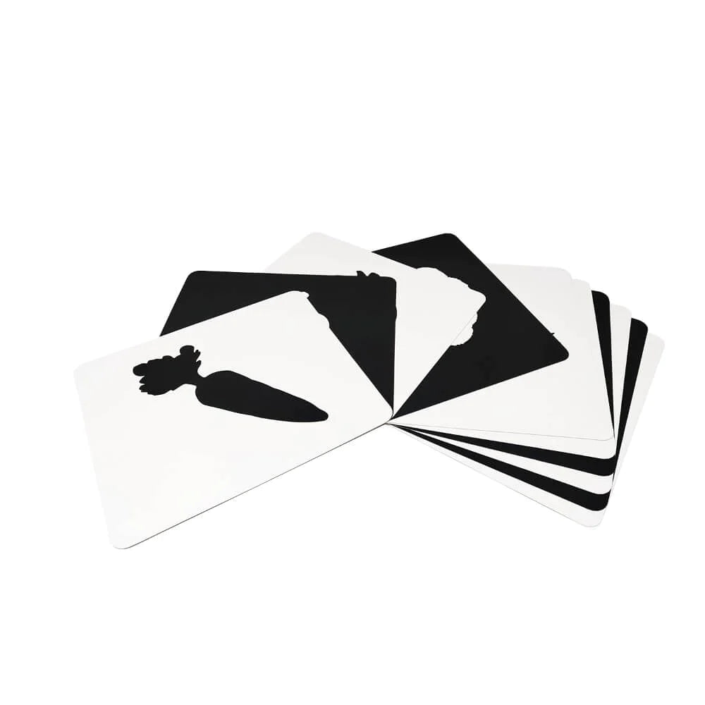 Brainsmith Vegetables Newborn Cards | Set of 10 High-Contrast Flashcards