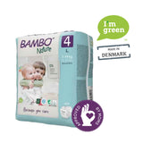 Bambo Nature Premium Baby Tape Diapers Size 4 Large 7–14 kg – 24 Count