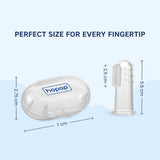 Hopop Silicone Baby Finger Toothbrush with Case Pack of 2