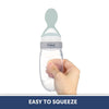 Hopop Soft Squeezy Silicone Spoon Food Feeder Green 4M+