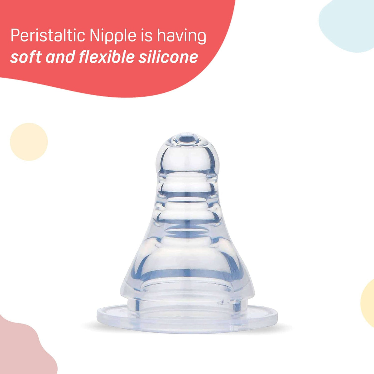 Pigeon Peristaltic Nipple 4m+ Medium (Pack Of 2)