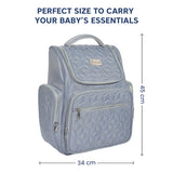Hopop Portable & Stylish Baby Diaper Bag Travel Friendly & Spacious Grey