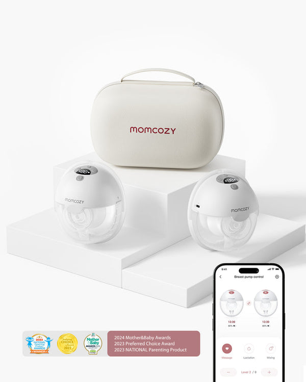 Momcozy M5 Double Wearable Breast Pump 24mm Grey