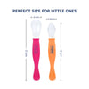 Hopop Silicone Baby Self-Feeding Spoons – Pack of 2 ( ASHORTED )
