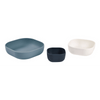 Beaba Silicone Stackable Bowls ( Set of 3) - Baltic Blue