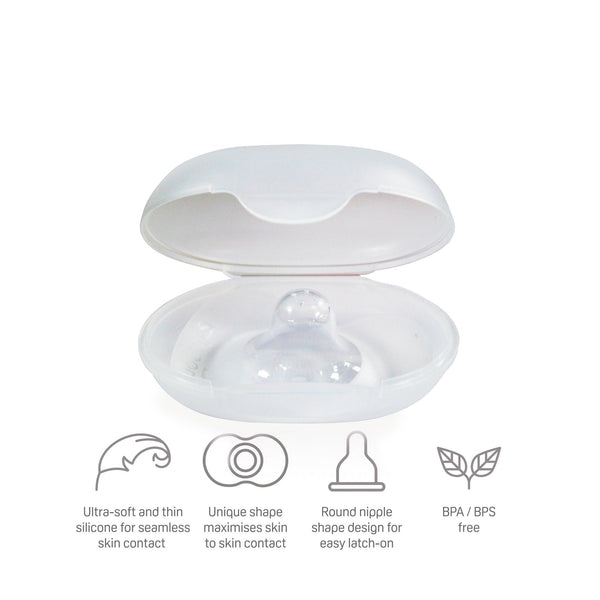 Pigeon Natural Feel Nipple Shield 2pcs Size 1With Case