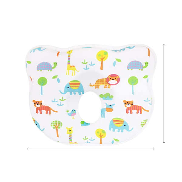 Hopop Memory Foam Baby Flat Head Shaping Pillow - Jungle