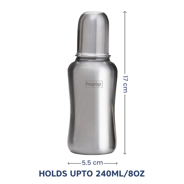 Hopop Baby Steel Feeding Bottle 240ML