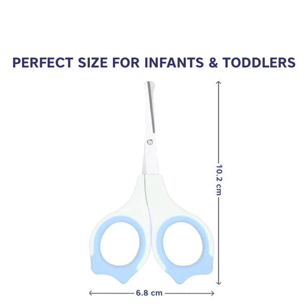 Hopop Baby Safety Nail Scissors with Rounded Head - Blue