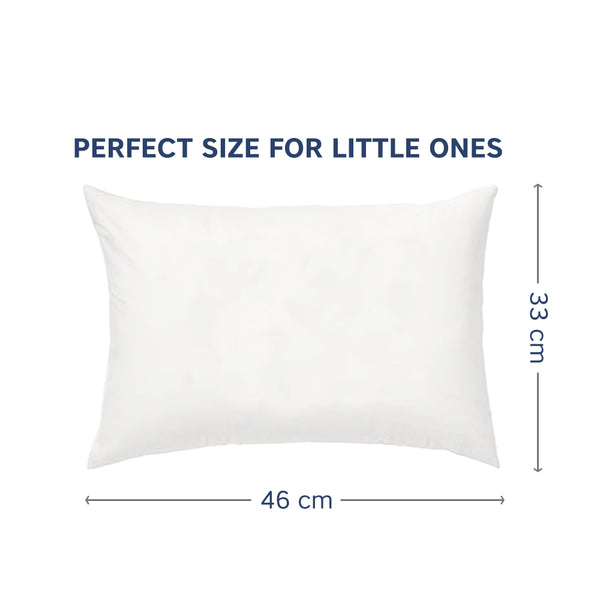 Hopop Soft & Breathable Premium Cotton Toddler Pillow with Pillowcase - Assorted