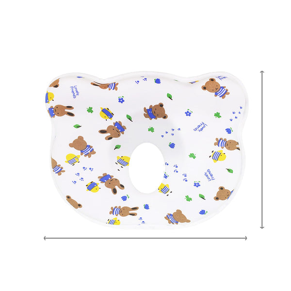 Hopop Memory Foam Baby Head Shaping Pillow Newborn & Infant Friends
