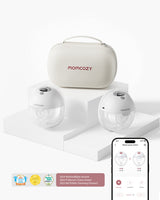 Momcozy M5 Smart Wearable Breast Pump One Size Quill grey