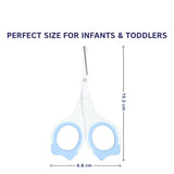 Hopop Rounded-Tip Baby Safety Nail Scissors - Green
