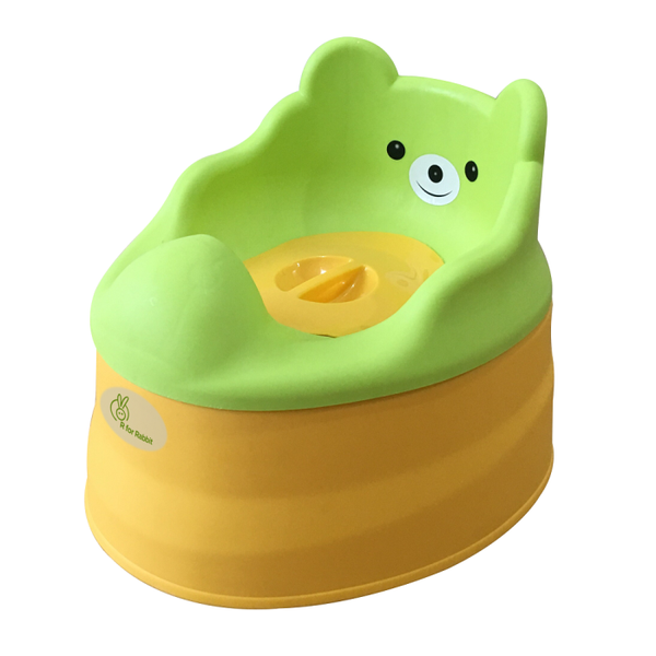 R For Rabbit Potty Seat Tiny Tots Green Yellow