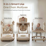 R for Rabbit High Chair Marshmallow Trio 3 in 1 6M–5Y Up to 20kg – Beige
