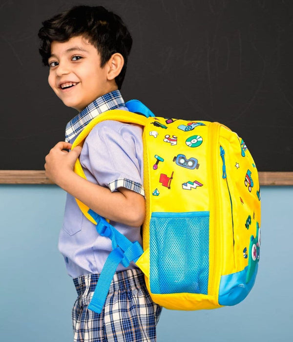 Rabitat Smash Big Kid School Bags, 4-8Yrs 14 Inches School Bag - Sparky
