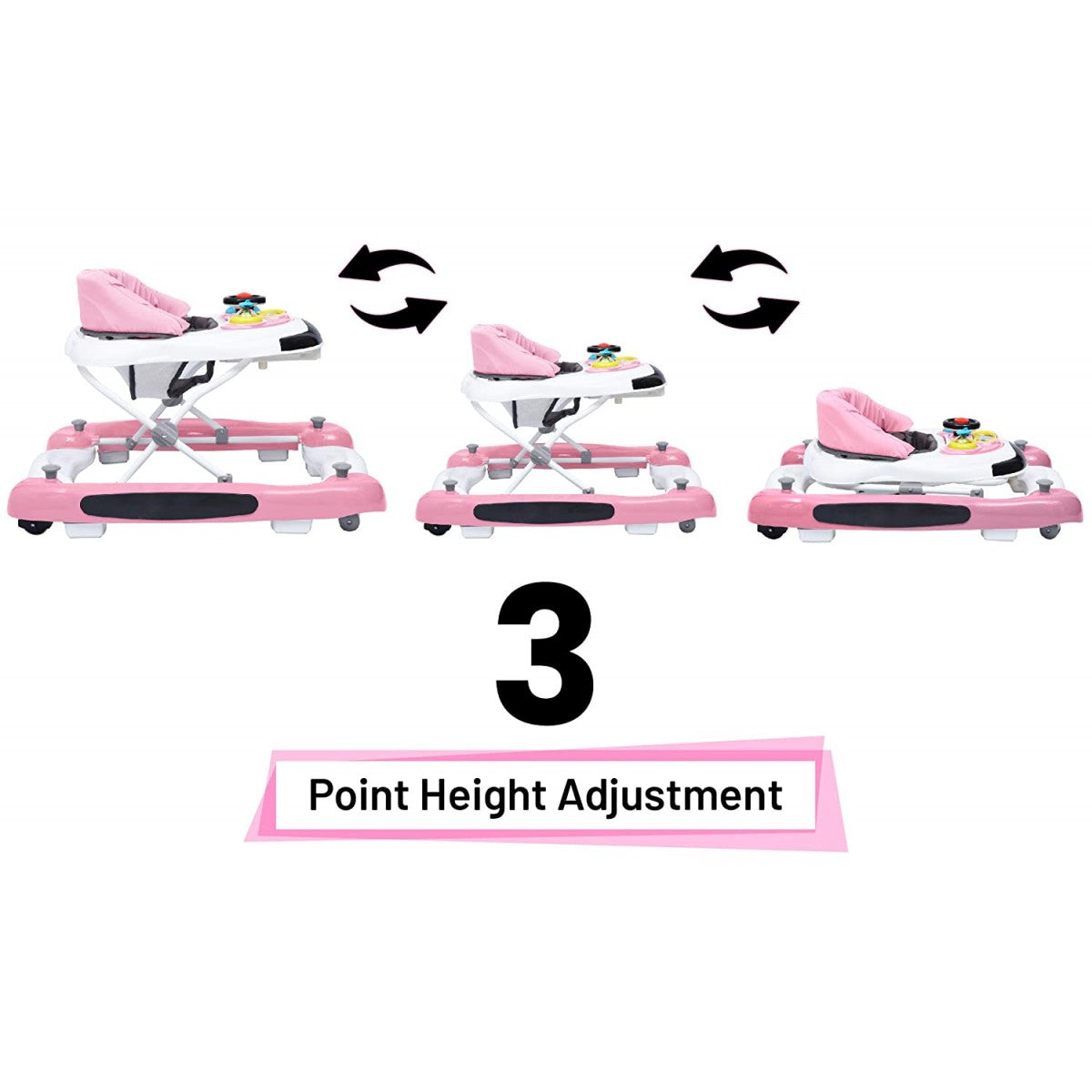 R For Rabbit Baby Walker Ringa Ringa Pink White