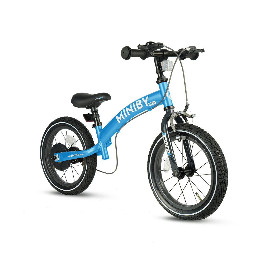QPlay Miniby 3-in-1 Kids Bike 14 Inch Blue