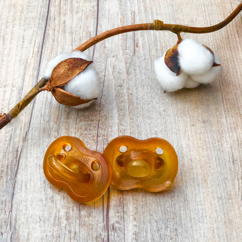 Natural rubber pacifier 6-18 M