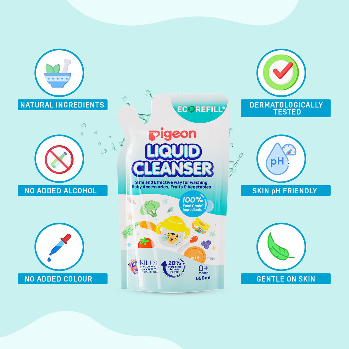 Pigeon Liquid Cleanser Refill 650ML