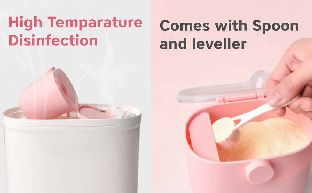 Hopop Milk Powder & Multi-Purpose Food Container 210 ml Pink