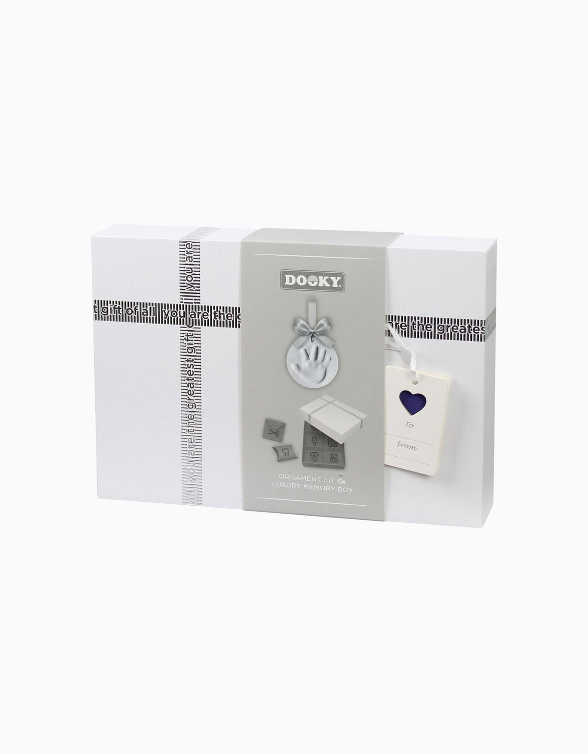 Dooky Gift Set Ornament Kit & Memory Box 10 cm Silver