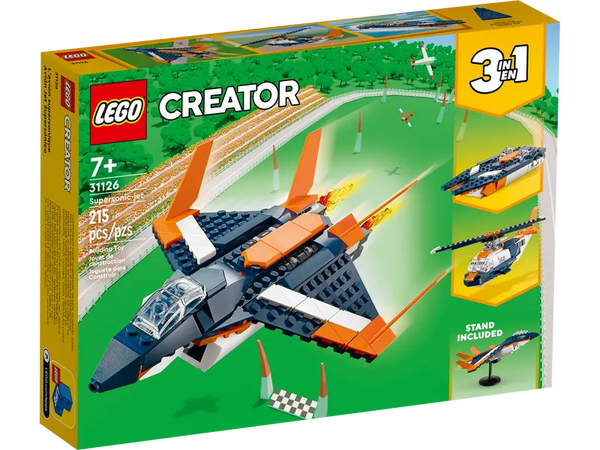 LEGO Creator Supersonic Jet 7+ 215Pcs 31126