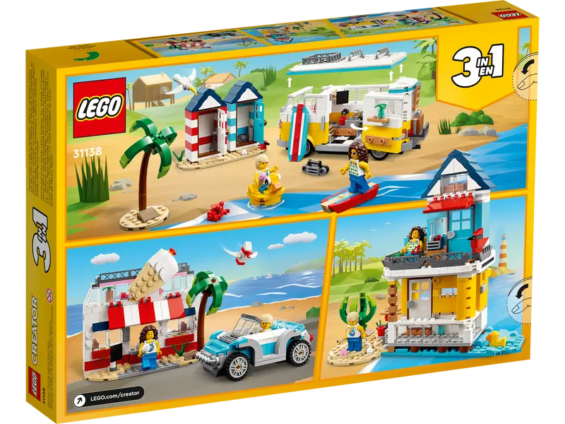 LEGO Creator 3-In-1 Beach Camper Van 8+ 556Pcs 31138