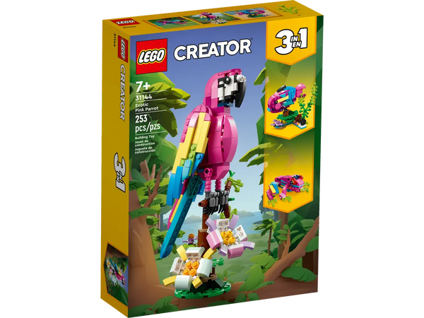 LEGO Creator Exotic Pink Parrot 7+ 253Pcs 31144