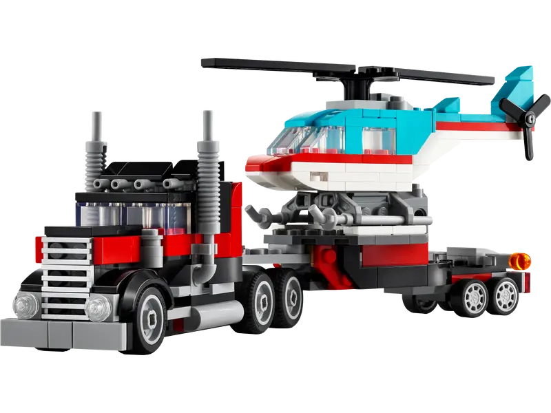 LEGO Creator Flatbed Truck With Helicopter 7+ 270Pcs 31146
