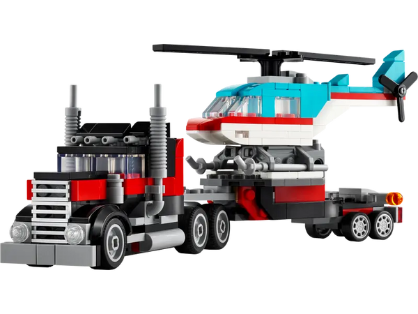 LEGO Creator Flatbed Truck With Helicopter 7+ 270Pcs 31146