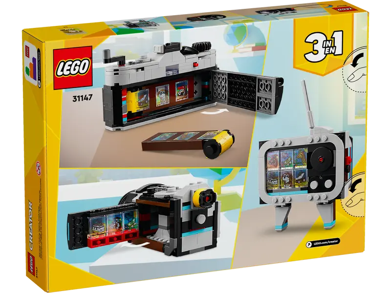 LEGO Creator Retro Camera 3in1 Toy 8+ 261Pcs 31147