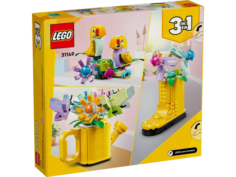 LEGO Creator 3-in-1 Flowers in Watering Can 420 Pieces Multicolour