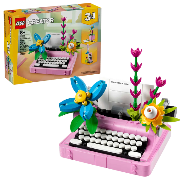 LEGO Creator Typewriter with Flowers 8+ 363Pcs 31169