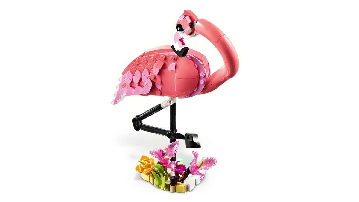 LEGO Creator 3in1 Wild Animals Pink Flamingo 288 Pieces Pink