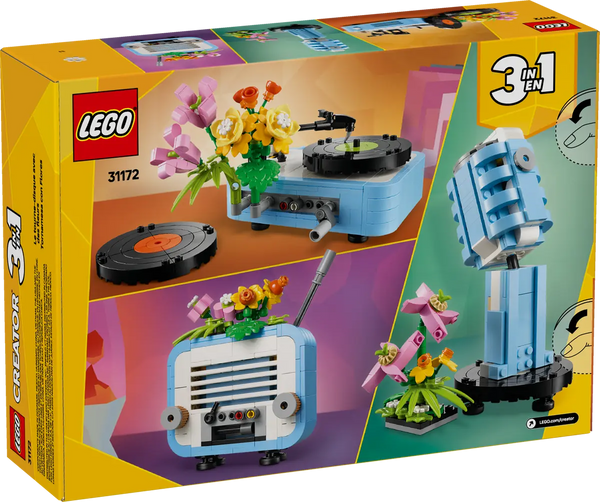 LEGO Creator Record Player with Flowers 8+ 366Pcs 31172