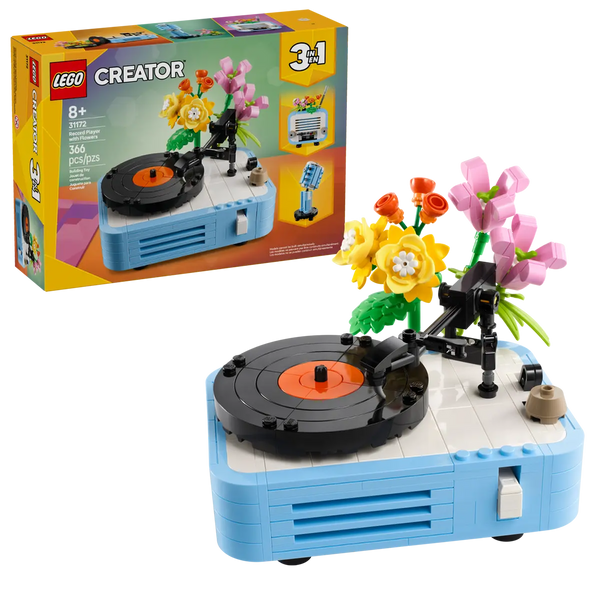 LEGO Creator Record Player with Flowers 8+ 366Pcs 31172