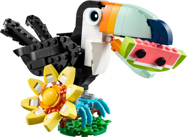 Lego Creator 3in1 Wild Animals: Tropical Toucan Figure 31173 Building Kit (225 Pieces)