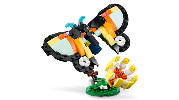 Lego Creator 3in1 Wild Animals: Tropical Toucan Figure 31173 Building Kit (225 Pieces)