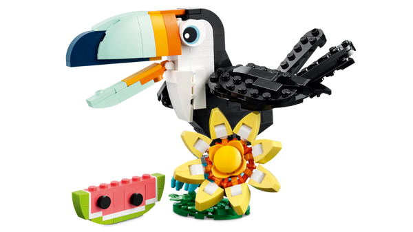 Lego Creator 3in1 Wild Animals: Tropical Toucan Figure 31173 Building Kit (225 Pieces)