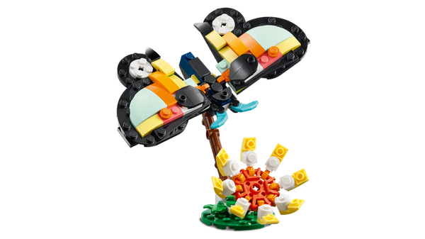 Lego Creator 3in1 Wild Animals: Tropical Toucan Figure 31173 Building Kit (225 Pieces)