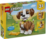 LEGO Creator 3-in-1 Cute Animals Playful Puppy Dog 336 Pieces Multicolour