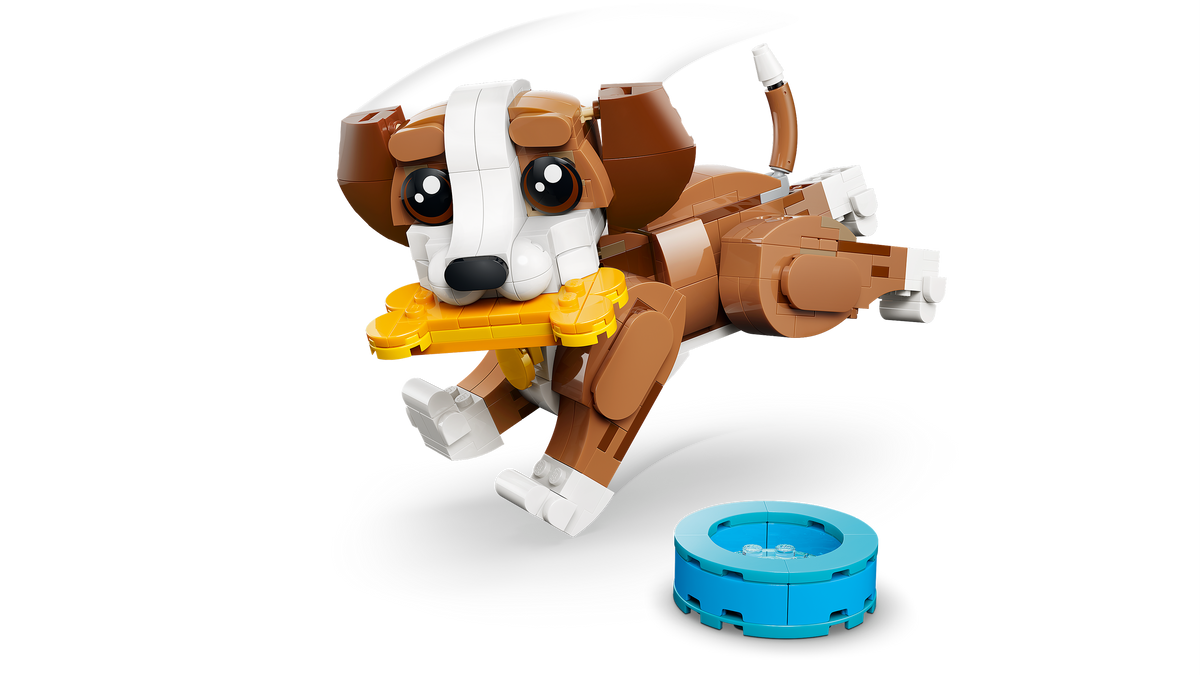 LEGO Creator 3-in-1 Cute Animals Playful Puppy Dog 336 Pieces Multicolour