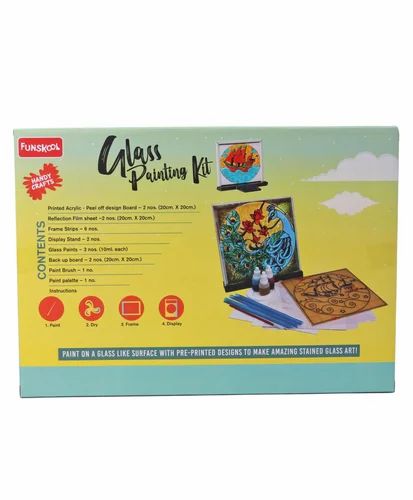 Handycrafts Glass Painting 3-Color Set 6Y+ – Multicolor