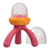 B Box Silicone Fresh Food Feeder - Strawberry Shake Pink Orange