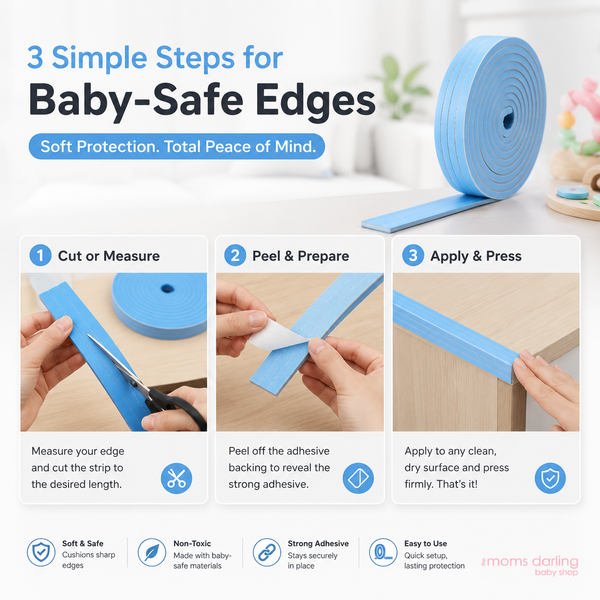 Weikang Baby Safety Flat Soft Cushion Corner Guard – 2 Mtr